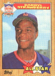 1987 Topps Baseball Cards      601     Darryl Strawberry AS